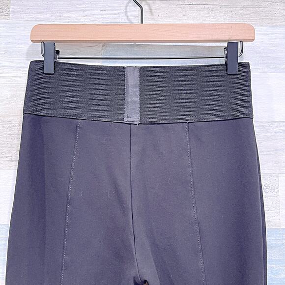 Calvin Klein Ponte Skinny Pants Black High Waist Elastic Waistband Womens Medium - Picture 4 of 6